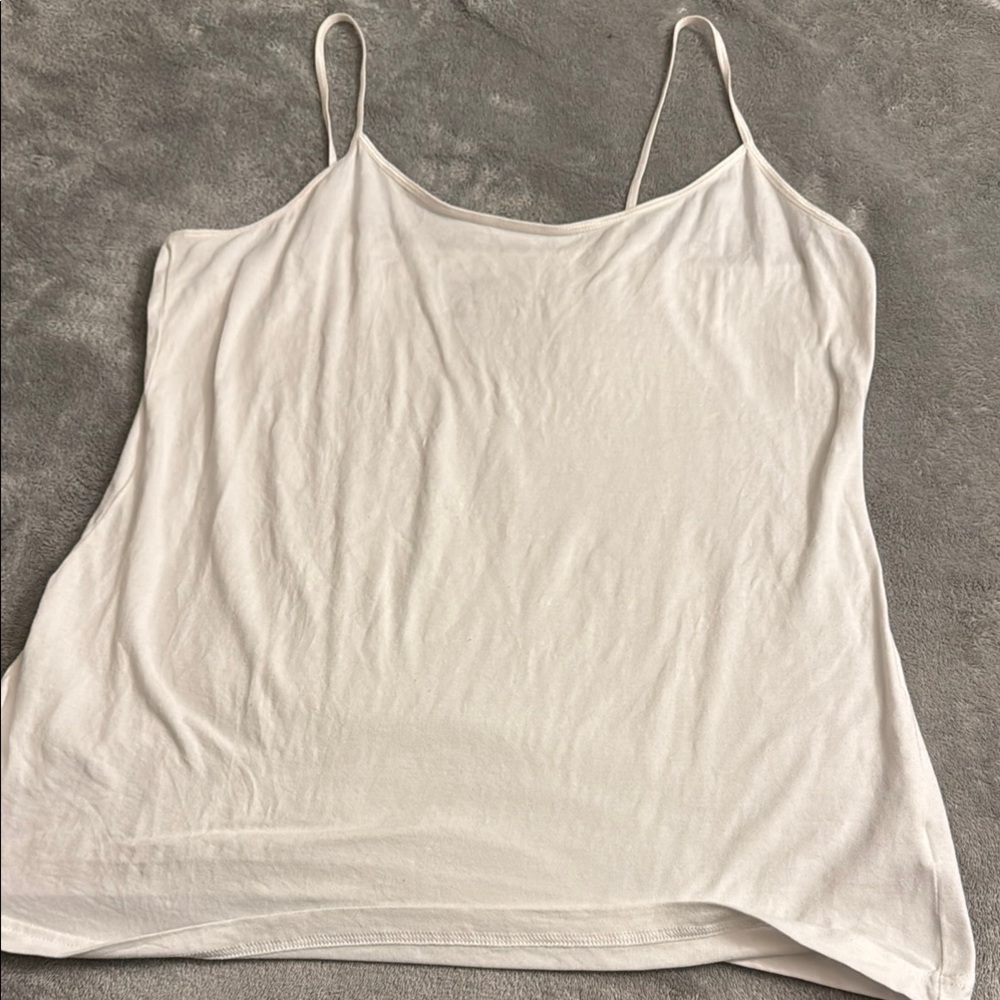 Arizona Jean Company White Sleeveless Camisole Tank Top